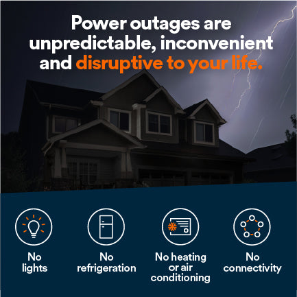 Generac Standby Generator, 14kW Bundled with Transfer Switch