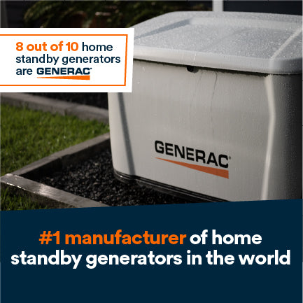 Generac Standby Generator, 14kW Bundled with Transfer Switch