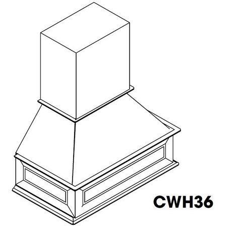 PW-CWH36 ( Wood Hood 36"W )