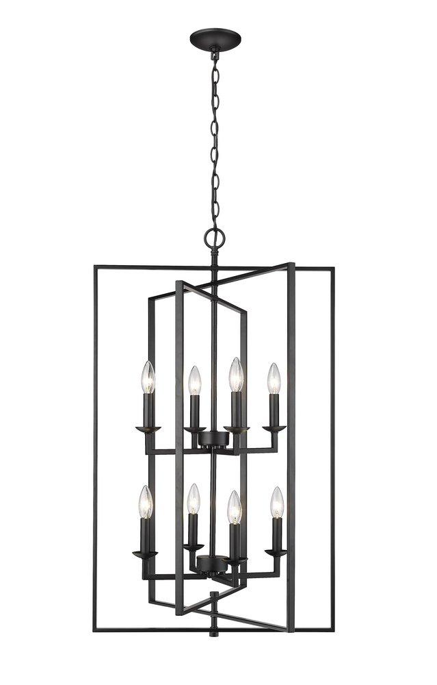 Millennium Lighting Nellis 8-Light Pendant Light in Matte Black