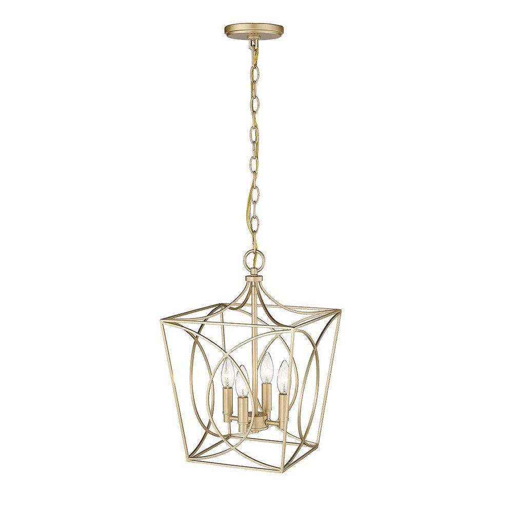 Millennium Lighting Tracy 4-Light Pendant Light in Painted Modern Gold