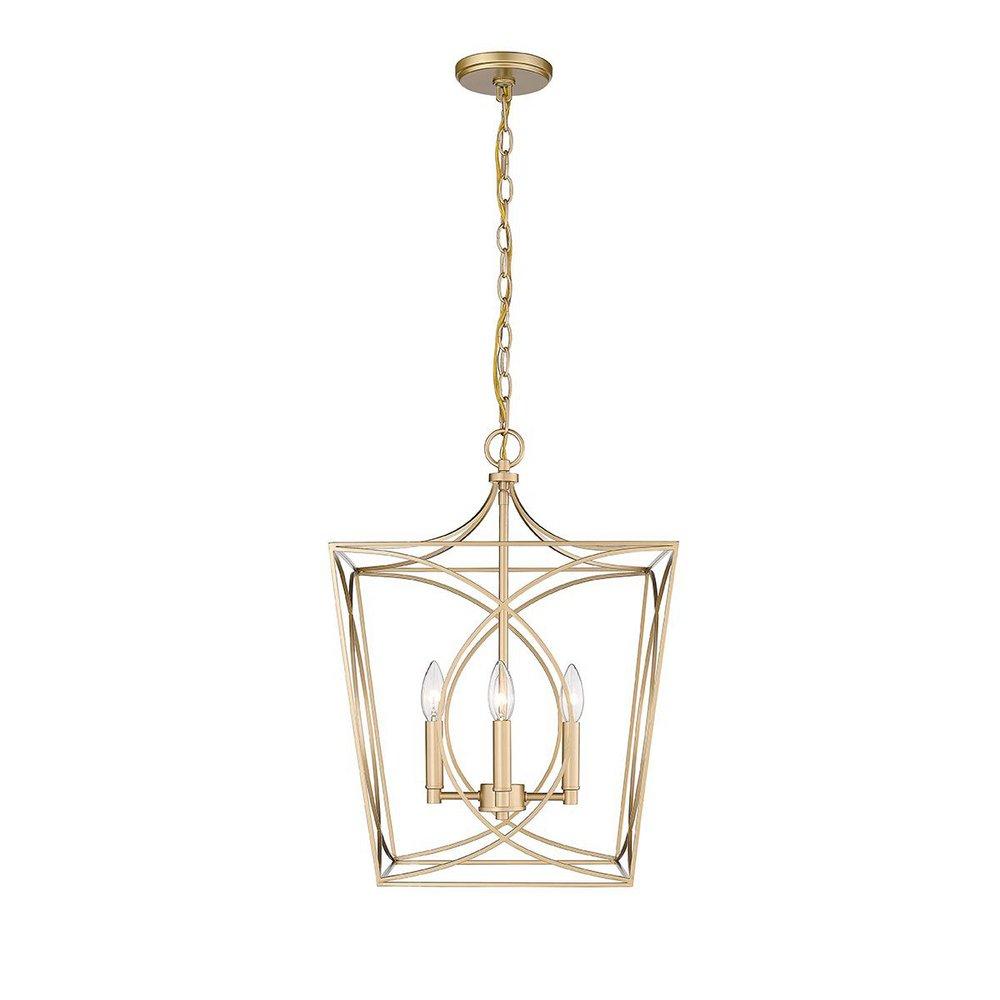 Millennium Lighting Tracy 4-Light Pendant Light in Painted Modern Gold