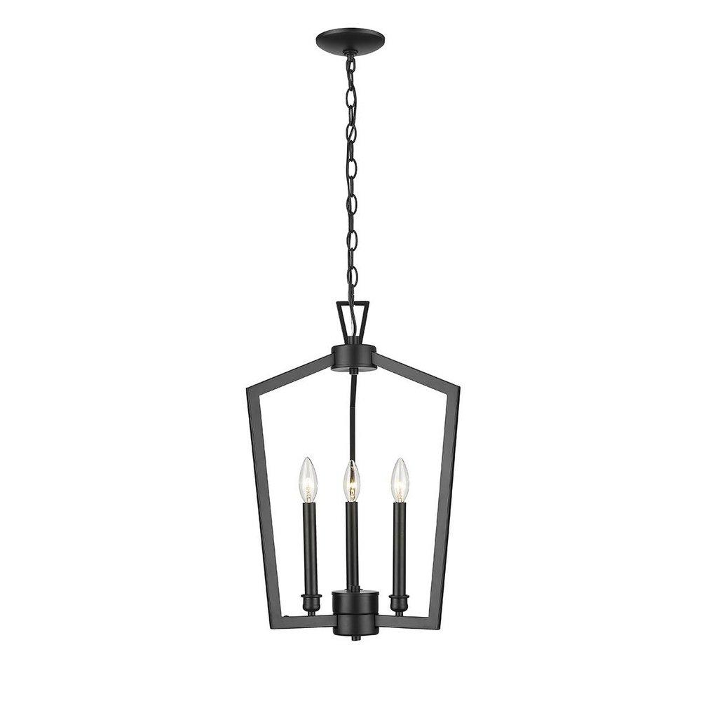 Millennium Lighting Lizabeth 3-Light Pendant Light in Matte Black
