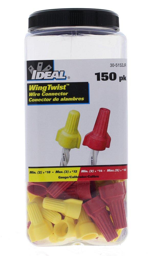 WingTwist Red and Yellow Assorted Wire Connectors - Box of 150