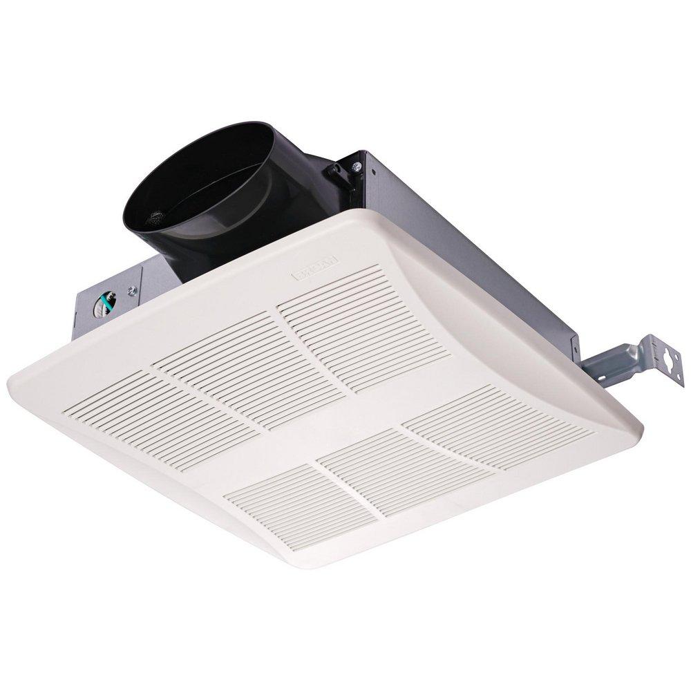 Broan-NuTone LoProfile™ DC Series 50-80-100 Selectable CFM Continuous Run Bathroom Exhaust Fan - Ceiling & Wall Mount - Energy Star Rated
