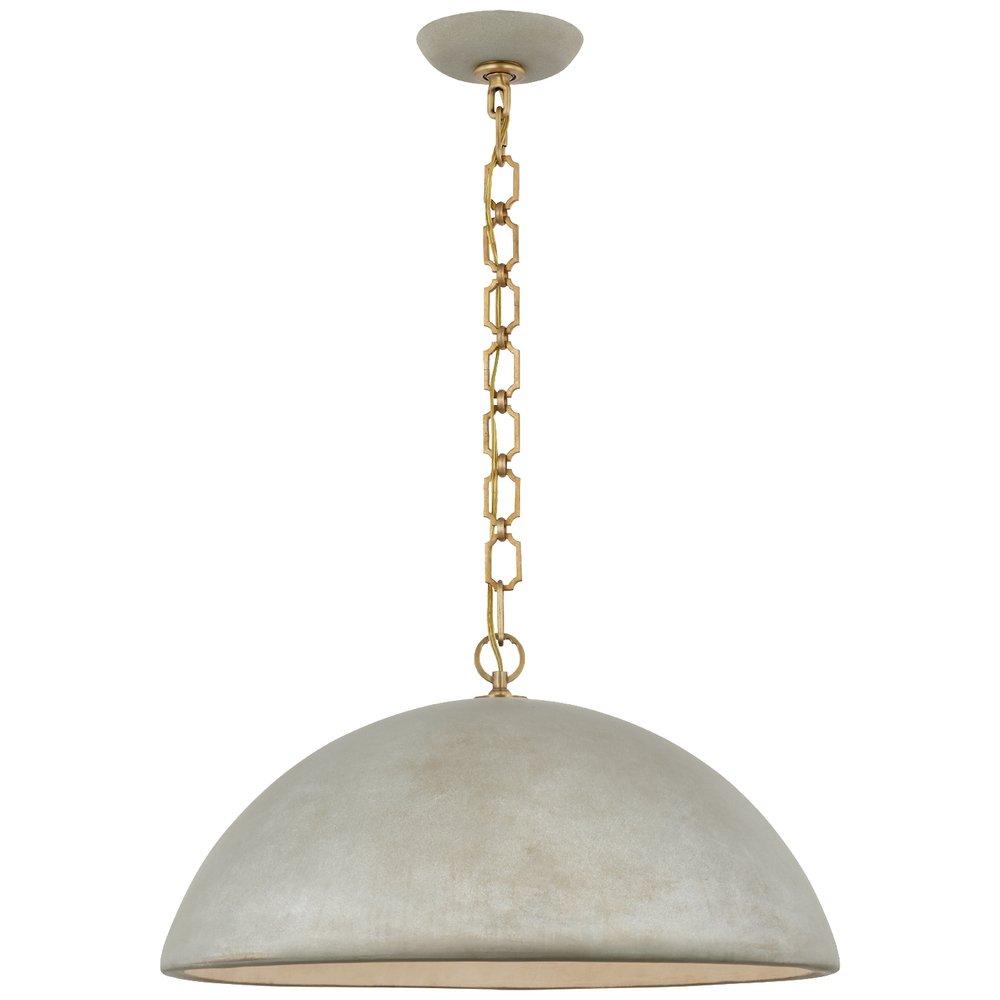 Visual Comfort & Co. Signature Elliot 6.5W 1-Light Medium E-26 LED Pendant in Portland Grey