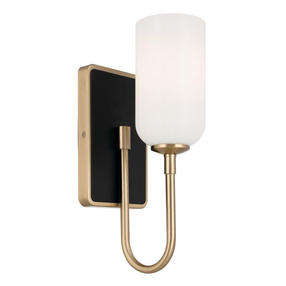 Kichler Lighting Solia 60W 1-Light 13-1/2 in. Wall Sconce in Champagne Bronze