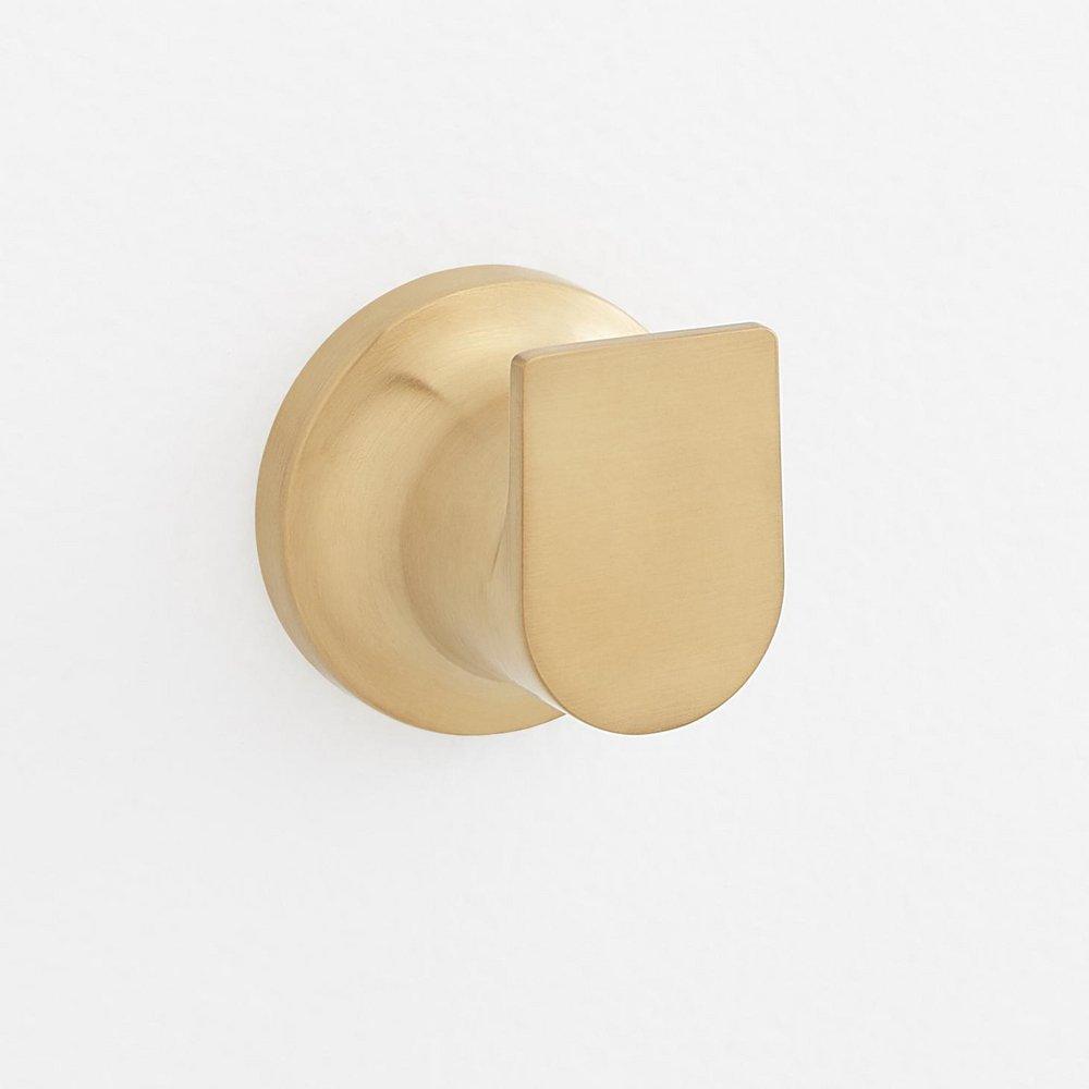 Signature Hardware Berwyn Robe Hook in Brushed Gold