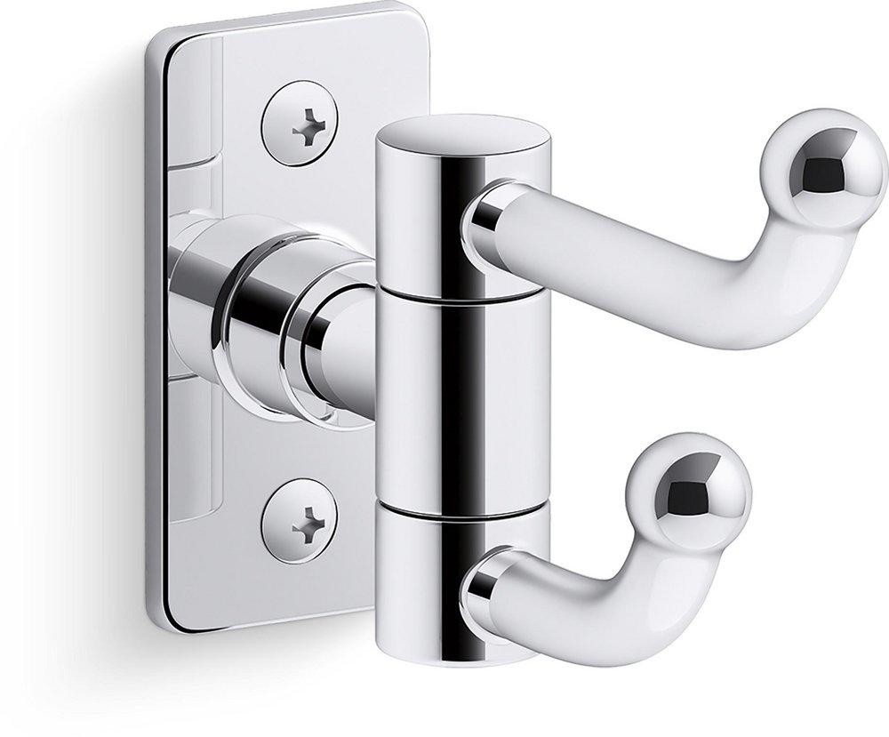 KOHLER Castia™ by Studio McGee Double Robe Hook in Polished Chrome