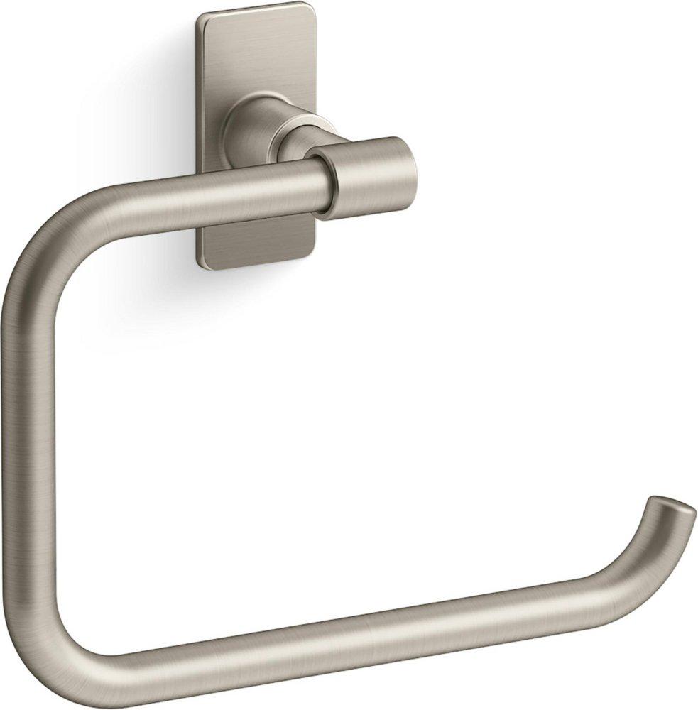 KOHLER Castia™ by Studio McGee Towel Ring in Vibrant Brushed Nickel
