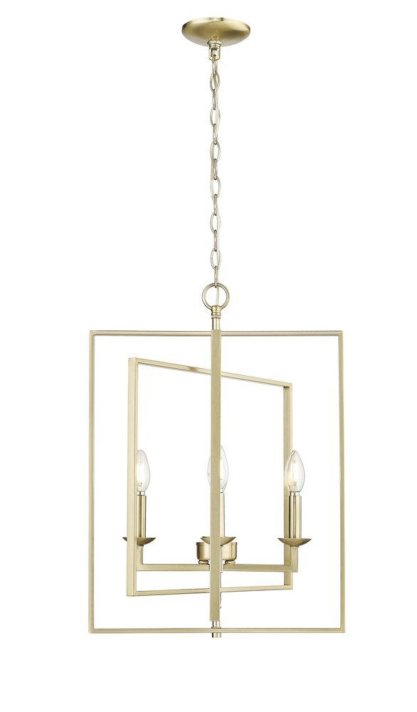 Millennium Lighting Nellis 4-Light Pendant Light in Modern Gold