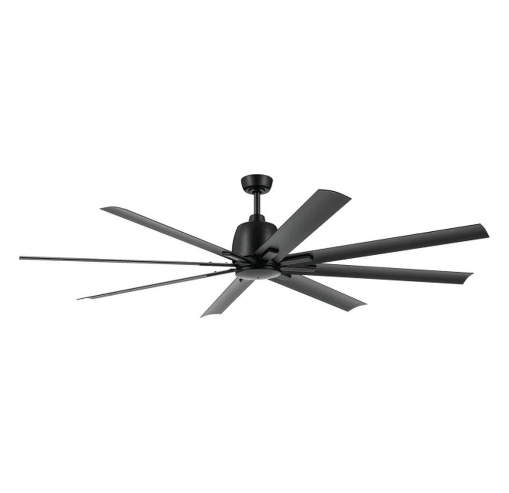 Kichler Lighting Breda 75in. 8?Blade Indoor/Outdoor Ceiling Fan in Satin Black