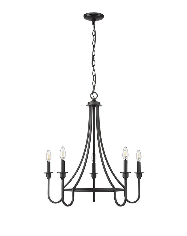Millennium Lighting Artemis 5-Light Chandelier Ceiling Light in Matte Black