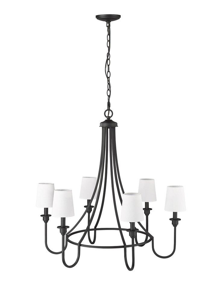 Millennium Lighting Artemis 6-Light Chandelier Ceiling Light in Matte Black