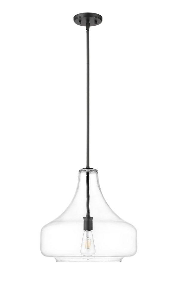 Millennium Lighting Madelynn 1-Light Pendant Light in Matte Black