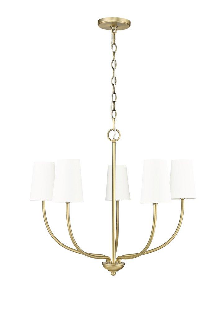 Millennium Lighting Kandor 5-Light Chandelier Ceiling Light in Vintage Brass