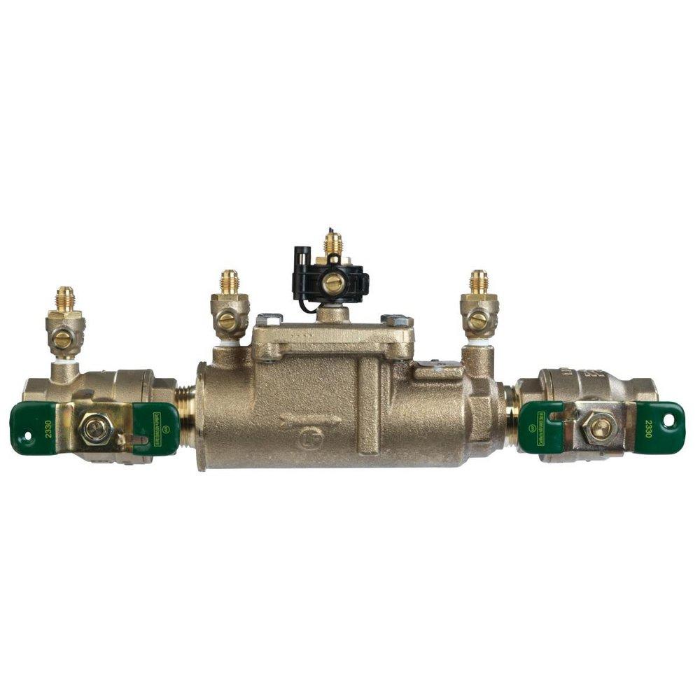 Watts 007 Series 1 in. Bronze Double Check Valve Assembly with Quarter-Turn Ball Valve