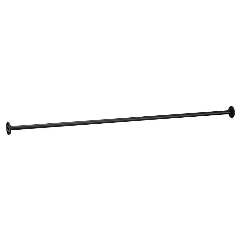 5 ft. Shower Rod in Matte Black