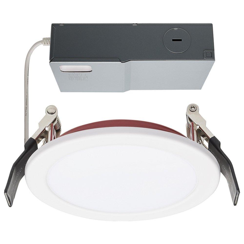 4" Fire-Rated LED Downlight, 10W, CCT Selectable in White Finish