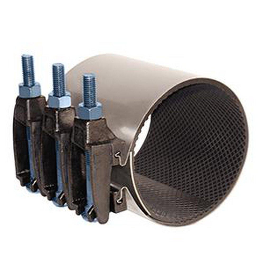 6 in. x 15 in. Single-Band Stainless Steel Repair Clamp with Ductile Iron Lugs