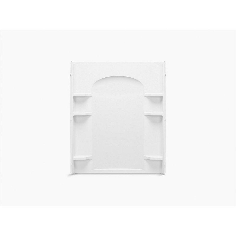 Sterling Ensemble™ Curve 60 in. Vikrell Shower Back Wall with Backer Boards in White