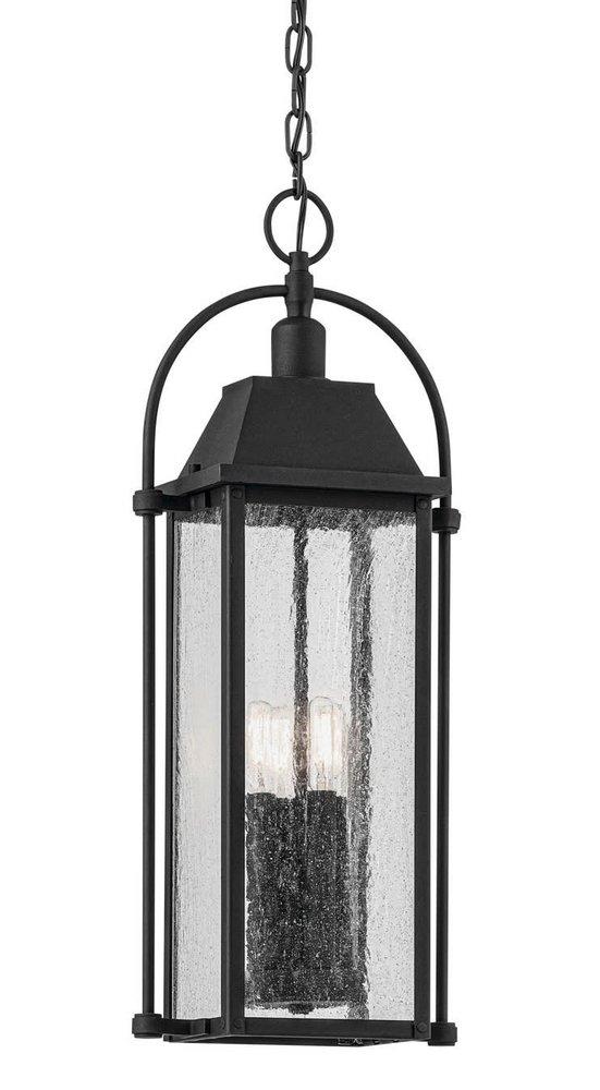 Kichler Lighting Harbor Row 4?Light Outdoor Hanging Lantern Pendant 6in. in Textured Black