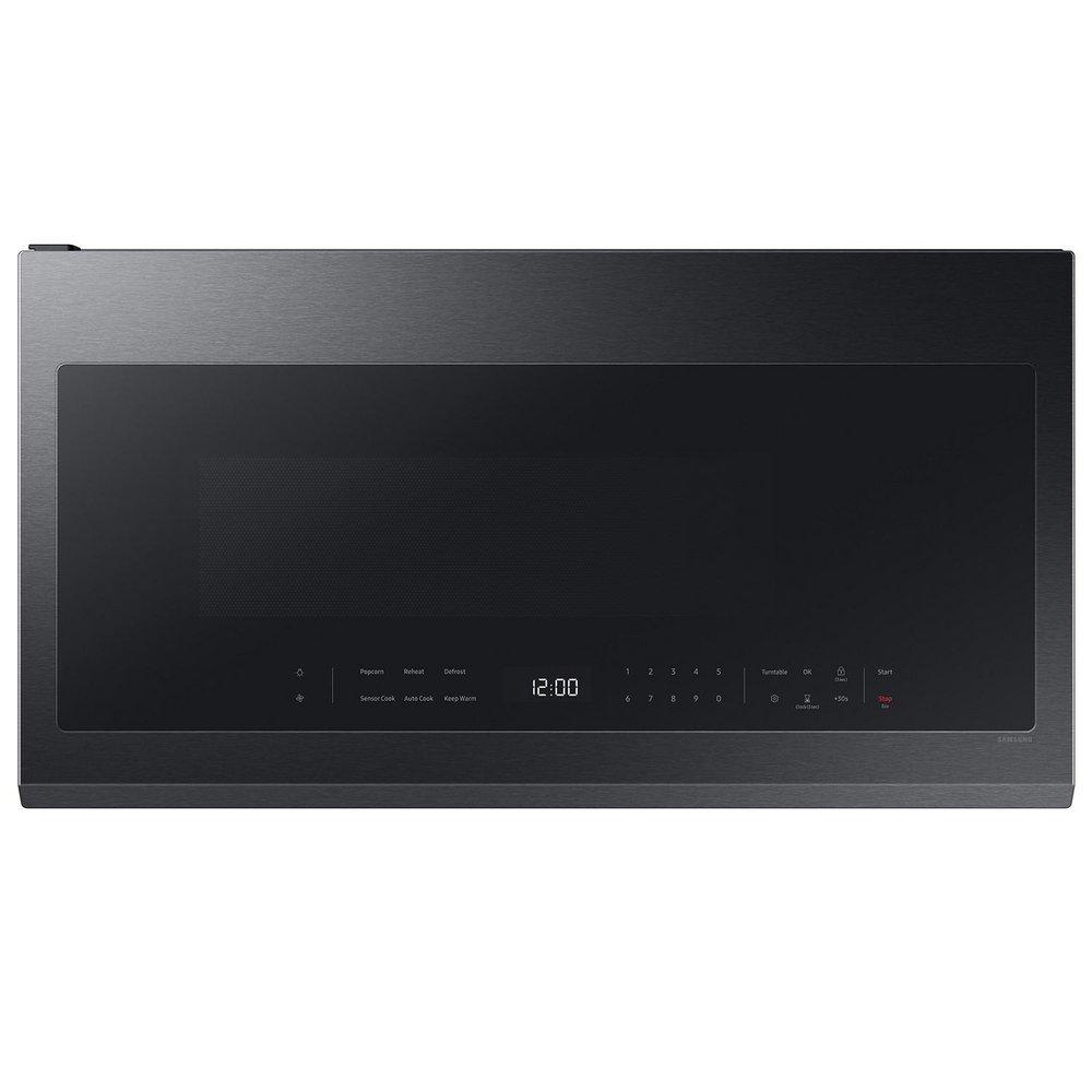 2.1 cu. ft. Smart Over-the-Range Microwave with Auto Connectivity & SmartThings Cooking in Matte Black Steel