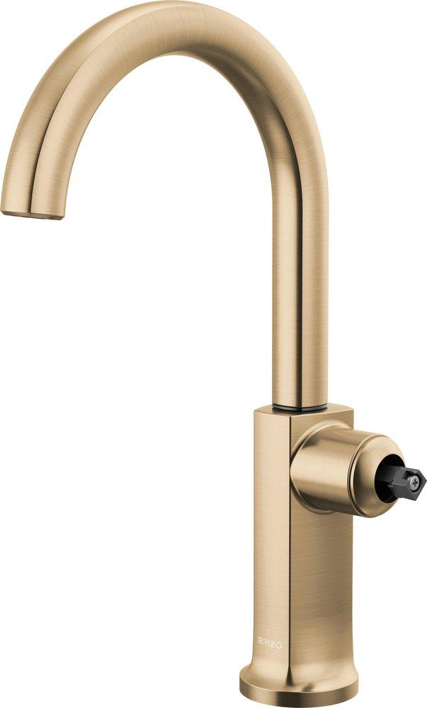 Brizo Kintsu® Single Handle Bar Faucet in Lumicoat® Luxe Gold® (Handle Sold Separately)