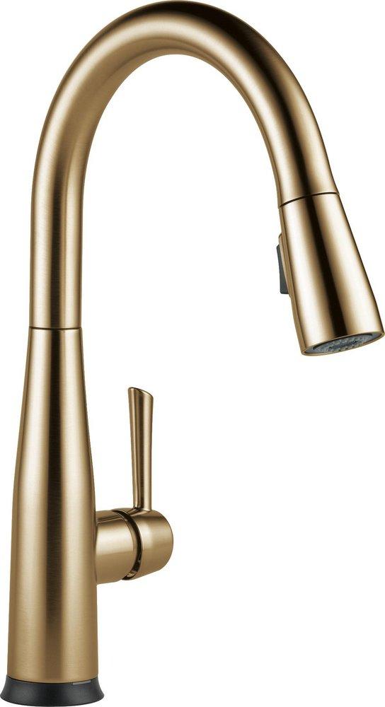 Delta Faucet Essa® Single Handle Pull Down Kitchen Faucet with Touch Activation in Champagne Bronze