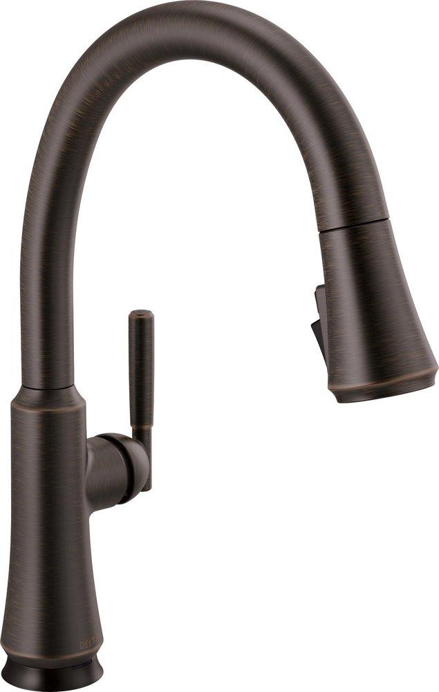 Delta Faucet Coranto™ Single Handle Pull Down Touchless Kitchen Faucet in Venetian Bronze