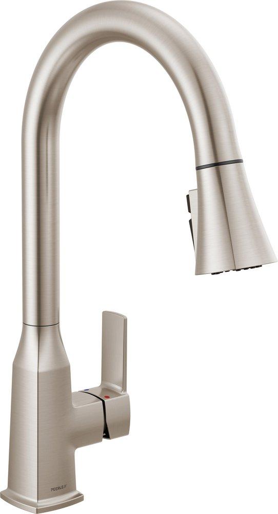 Peerless® Ezra Single Handle Pull Down Kitchen Faucet in Stainless
