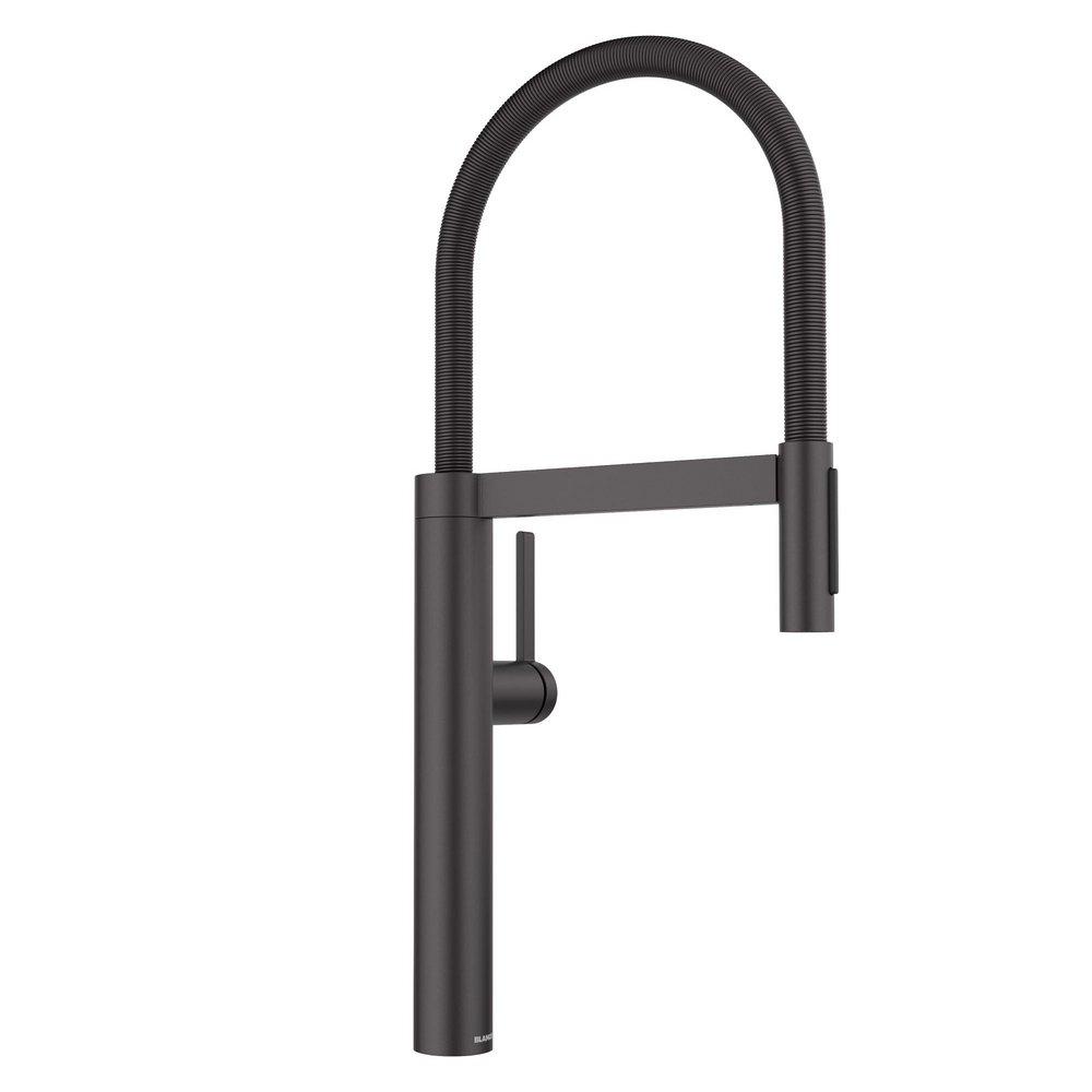 BLANCO Culina II Single Handle Pull Down Touchless Kitchen Faucet in Matte Black