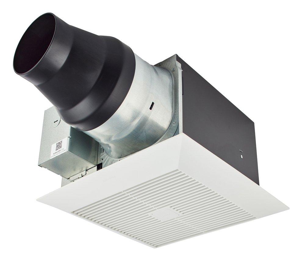 Panasonic WhisperGreen® Select 30-110 CFM Ceiling Mount Ventilation Fan with Multi-Speed Motor in White - Fan Only - 0.3-0.8 Sones - Energy Star Rated