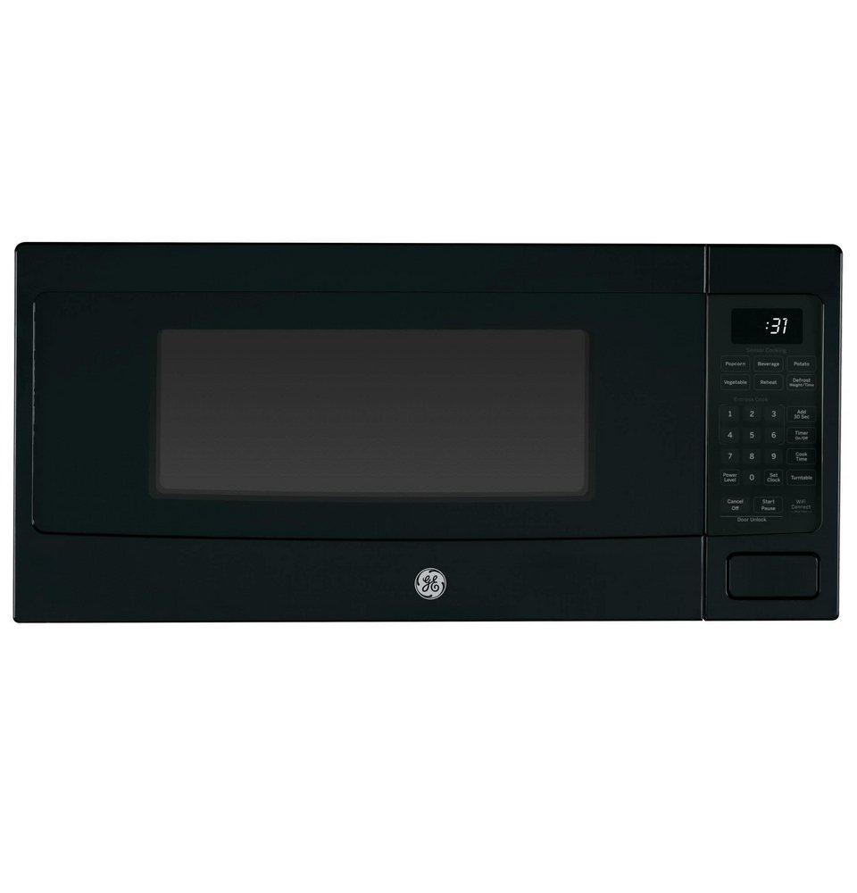 1.1 cu. ft. 800 W Countertop Microwave in Black with Optional Under-Cabinet Hanging Kit