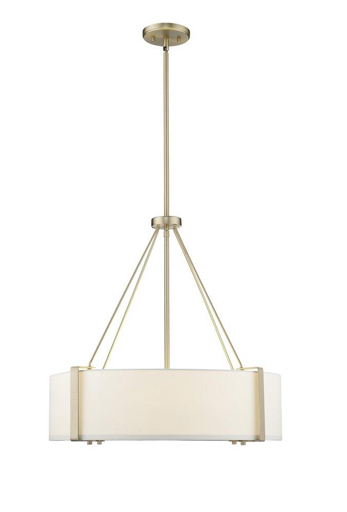 Millennium Lighting Telfar 3-Light Pendant Light in Modern Gold/White