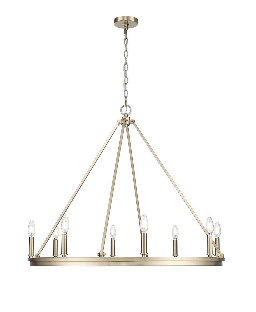 Millennium Lighting Carruth 8-Light Chandelier Ceiling Light in Modern Gold