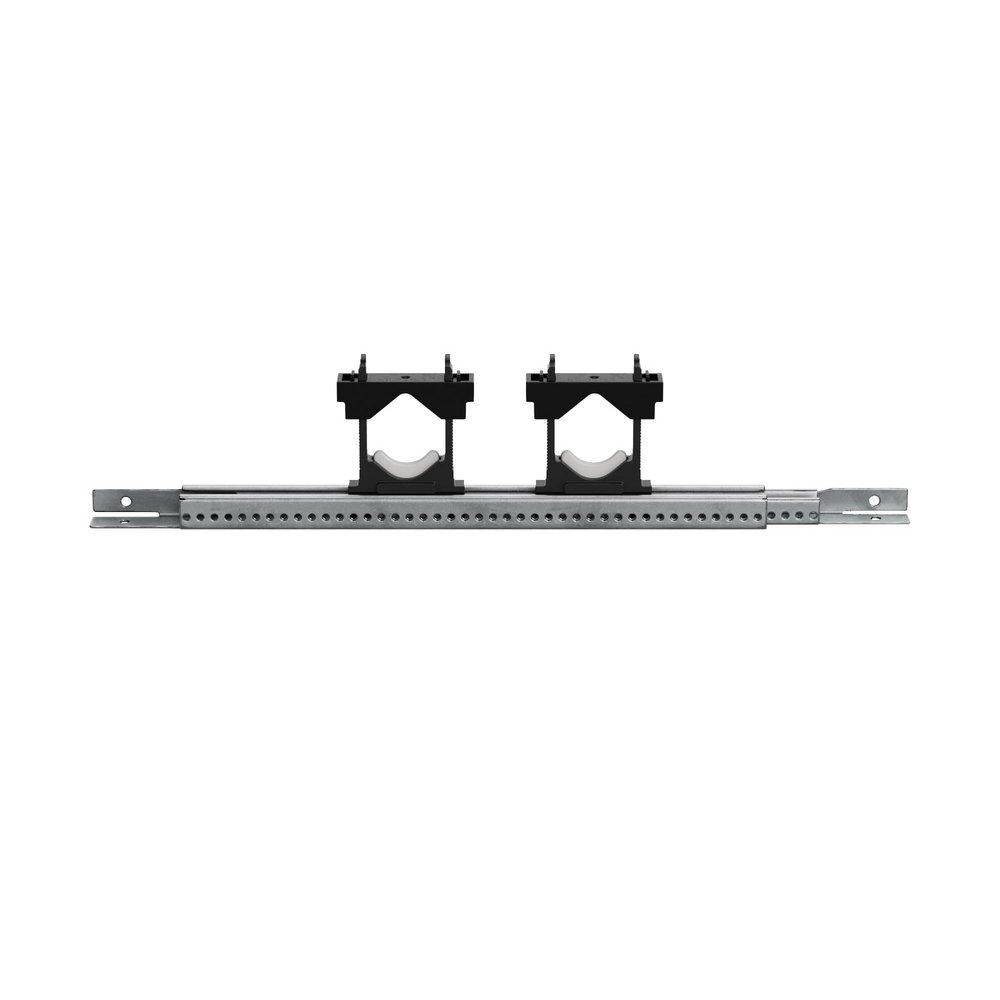 Adjustable Pipe Support Bracket with 9-16 in. Extension - 2 Glide Clamps (Less Screws)