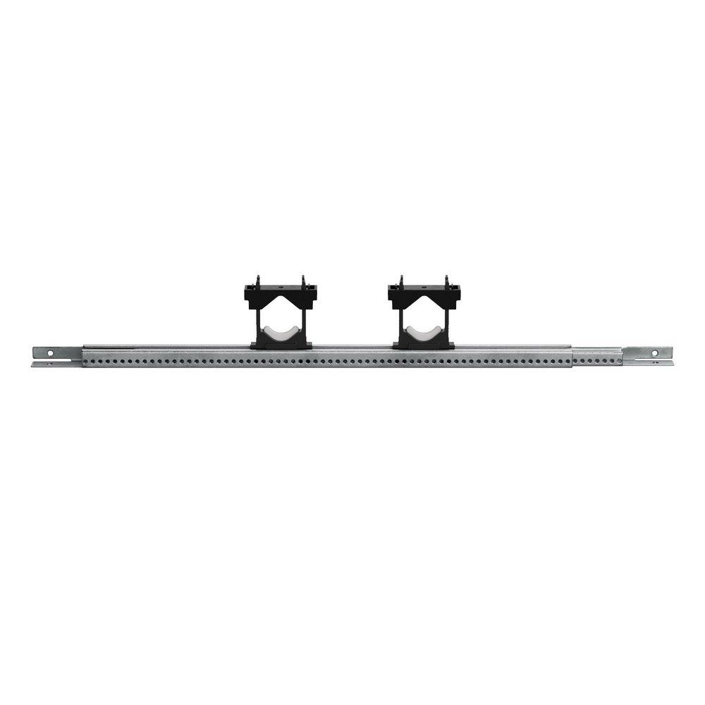 Adjustable Pipe Support Bracket with 14-26 in. Extenstion - 2 Glide Clamps (Less Screws)