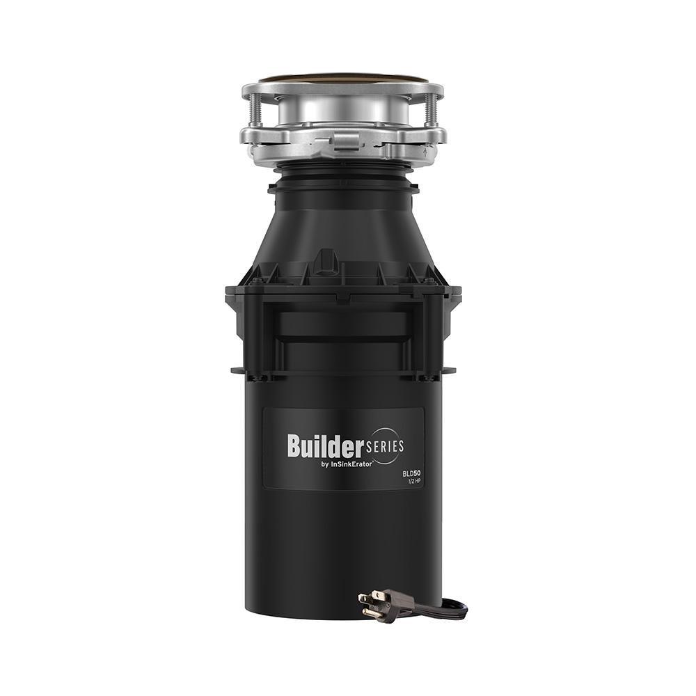 InSinkErator® Builder Series Builder Series 1/2 hp Garbage Disposal with Power Cord