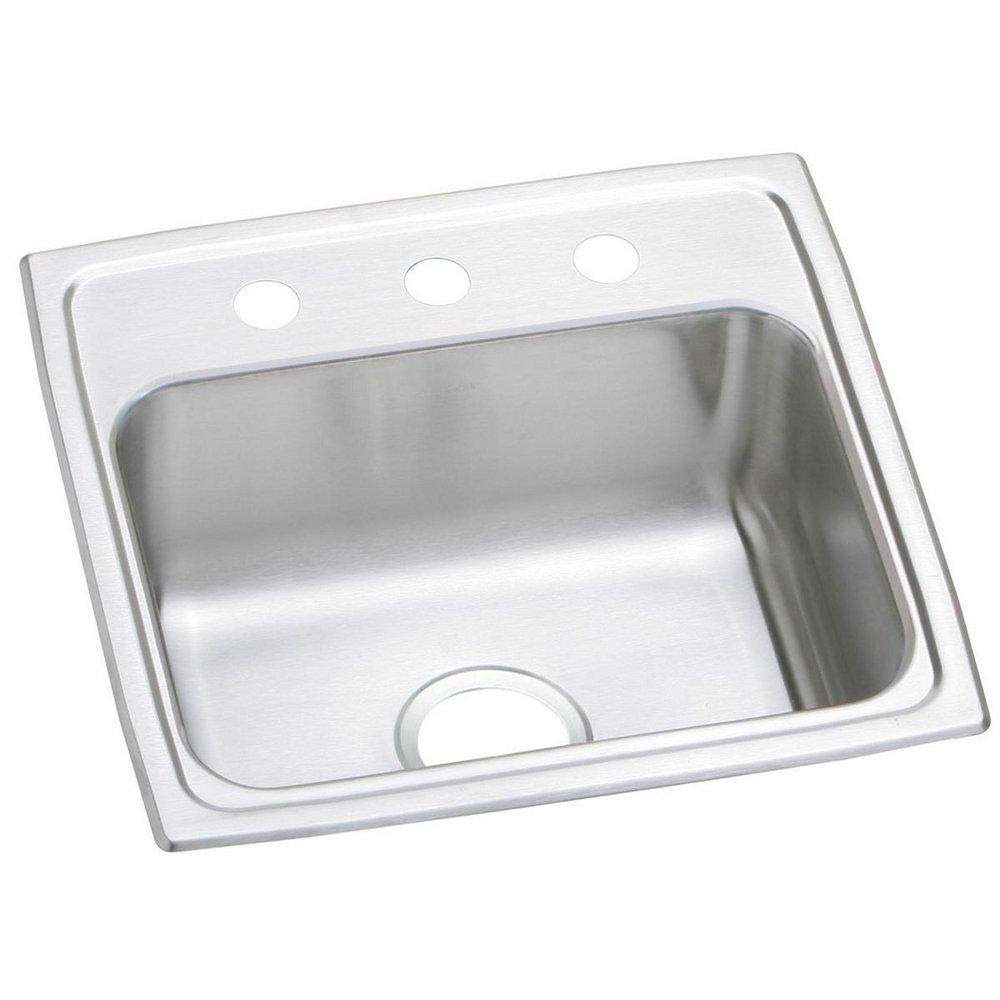 Elkay Celebrity® 19 in. Drop-in Stainless Steel Single Bowl Kitchen Sink in Brushed Satin