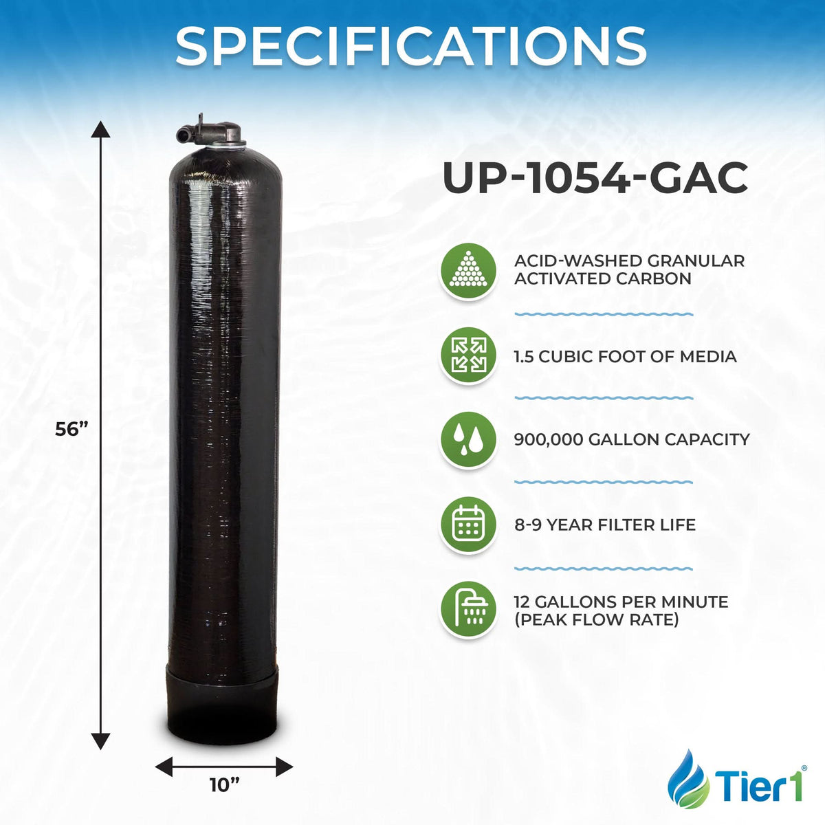 Whole House GAC Water Filtration System – 900,000 Gallon Chlorine Reduction