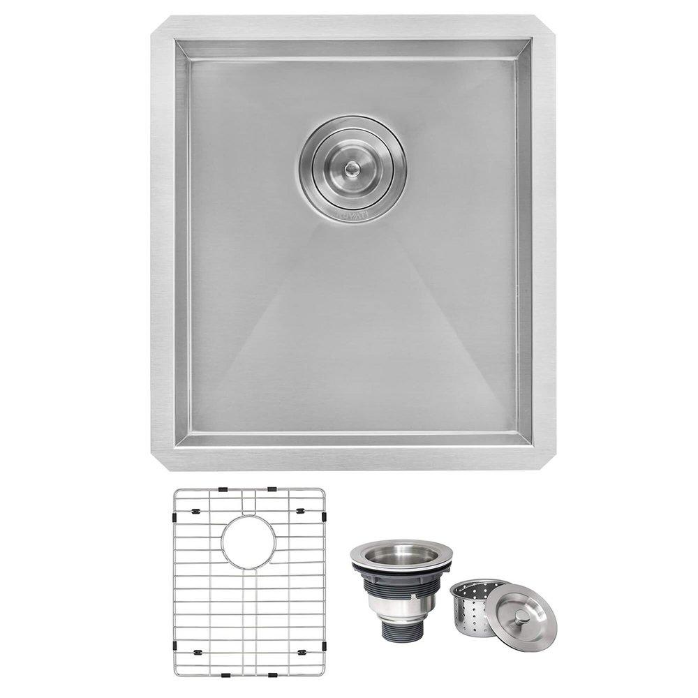 Ruvati Nesta 16 in. Undermount Stainless Steel Single Bowl Kitchen Sink