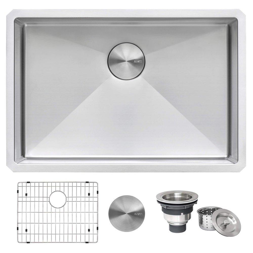 Ruvati Gravena 26 in. Undermount Stainless Steel Single Bowl Kitchen Sink