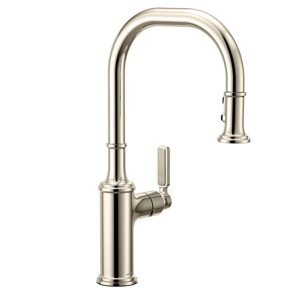 Moen Smyth Single Handle Pull Down Kitchen Faucet in Polished Nickel
