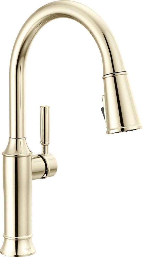 Delta Faucet Renaldi Single Handle Pull Down Kitchen Faucet in Arctic Stainless
