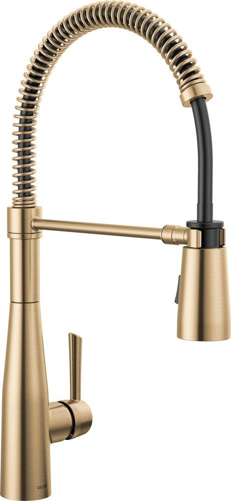Delta Faucet Essa® Single Handle Pull Down Kitchen Faucet in Champagne Bronze