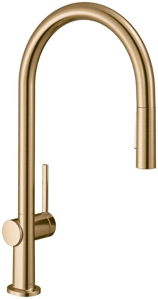 Hansgrohe Talis N Single Handle Pull Down Kitchen Faucet in Brushed Bronze