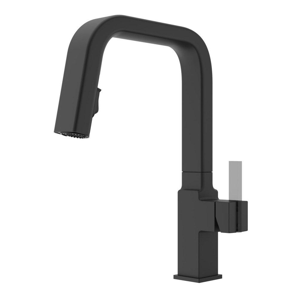 Pfister Verve Single Handle Pull Down Kitchen Faucet in Spot Defense Matte Black