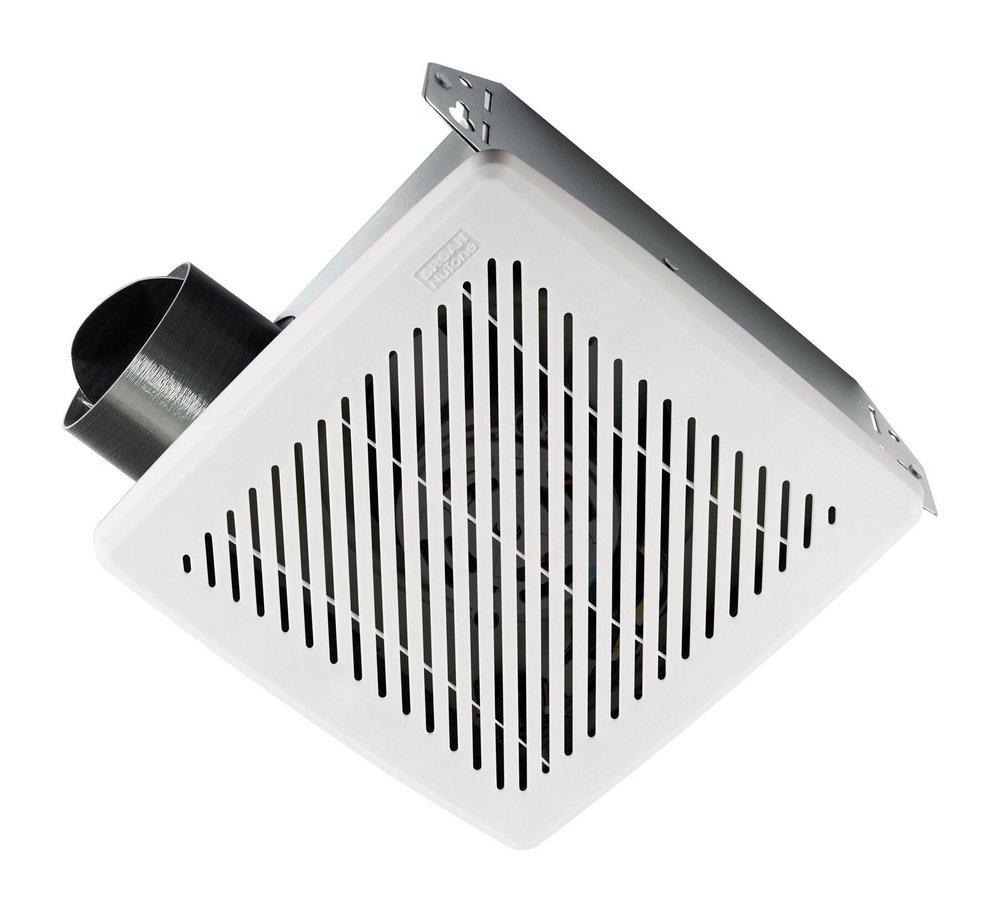 50 CFM Bathroom Exhaust Fan with Louvered Grill in White - 2.0 Sones - Energy Star Rated
