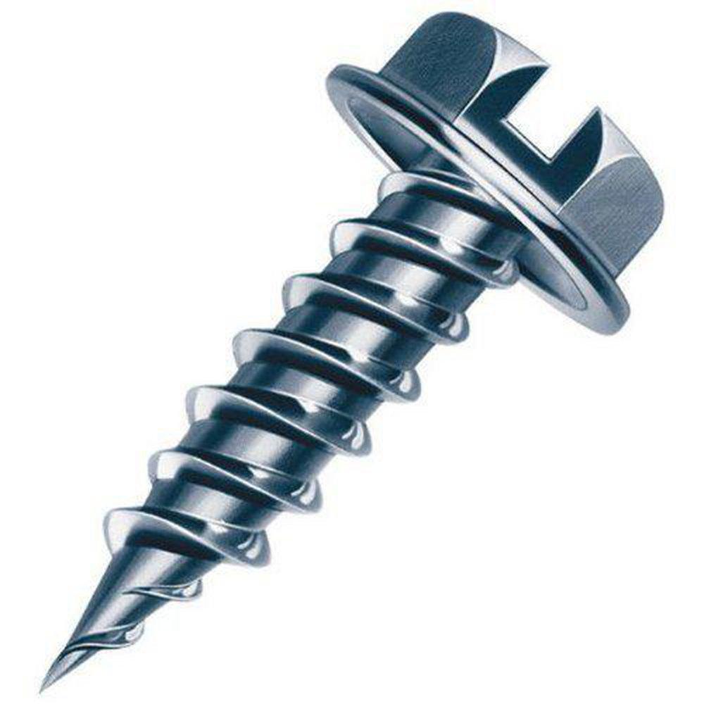 Malco Zip-in® 8 mm x 1 in. Zinc Plated Hex Washer Head Self-Drilling & Tapping Screw (Pack of 7000)
